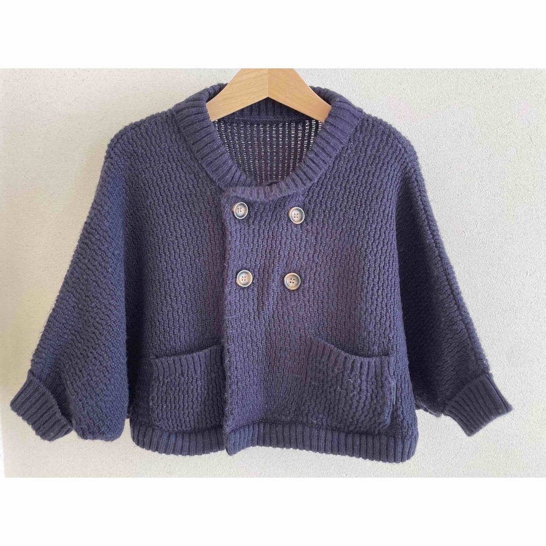 COMME CA ISM(コムサイズム)の70~80cm   COMME CA ISM  ベビー ニットポンチョ   キッズ/ベビー/マタニティのベビー服(~85cm)(カーディガン/ボレロ)の商品写真