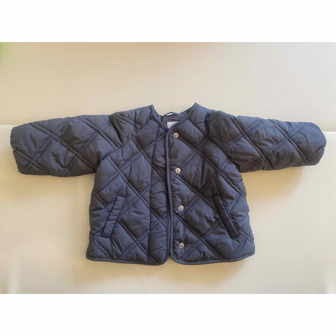 ZARA KIDS(ザラキッズ)のキルティングジャケット　アーガイル キッズ/ベビー/マタニティのベビー服(~85cm)(ジャケット/コート)の商品写真