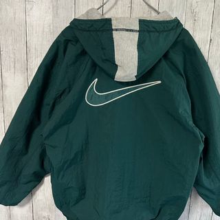 値下げ！NIKE ナイロンジャンパー　グリーン　メンズXL