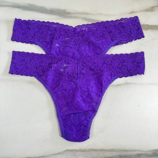 ハンキーパンキー(HANKY PANKY)の★新品★ハンキーパンキー　総レースオリジナルライズタンガ　2枚セット　パープル(ショーツ)