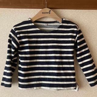 ムジルシリョウヒン(MUJI (無印良品))の【無印良品】ボーダーカットソー、サイズ100(Tシャツ/カットソー)