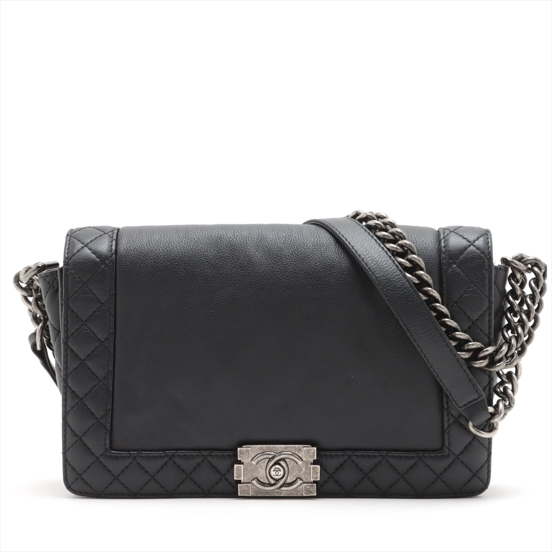 CHANEL シャネル　
ショルダーバッグ 　
レザー ブラック　
レディース 　
【正規品】　
【買蔵】