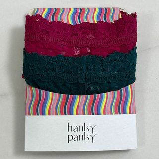 ハンキーパンキー(HANKY PANKY)の★新品★ハンキーパンキー　レースボーイショーツ　サイズXS　2枚セット　緑・赤(ショーツ)