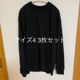 21ss 空紡天竺長袖クルー　2枚セット　size3