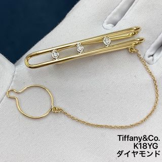 ティファニー(Tiffany & Co.)のK18YG ティファニー　ダイヤモンド　ネクタイピン(その他)