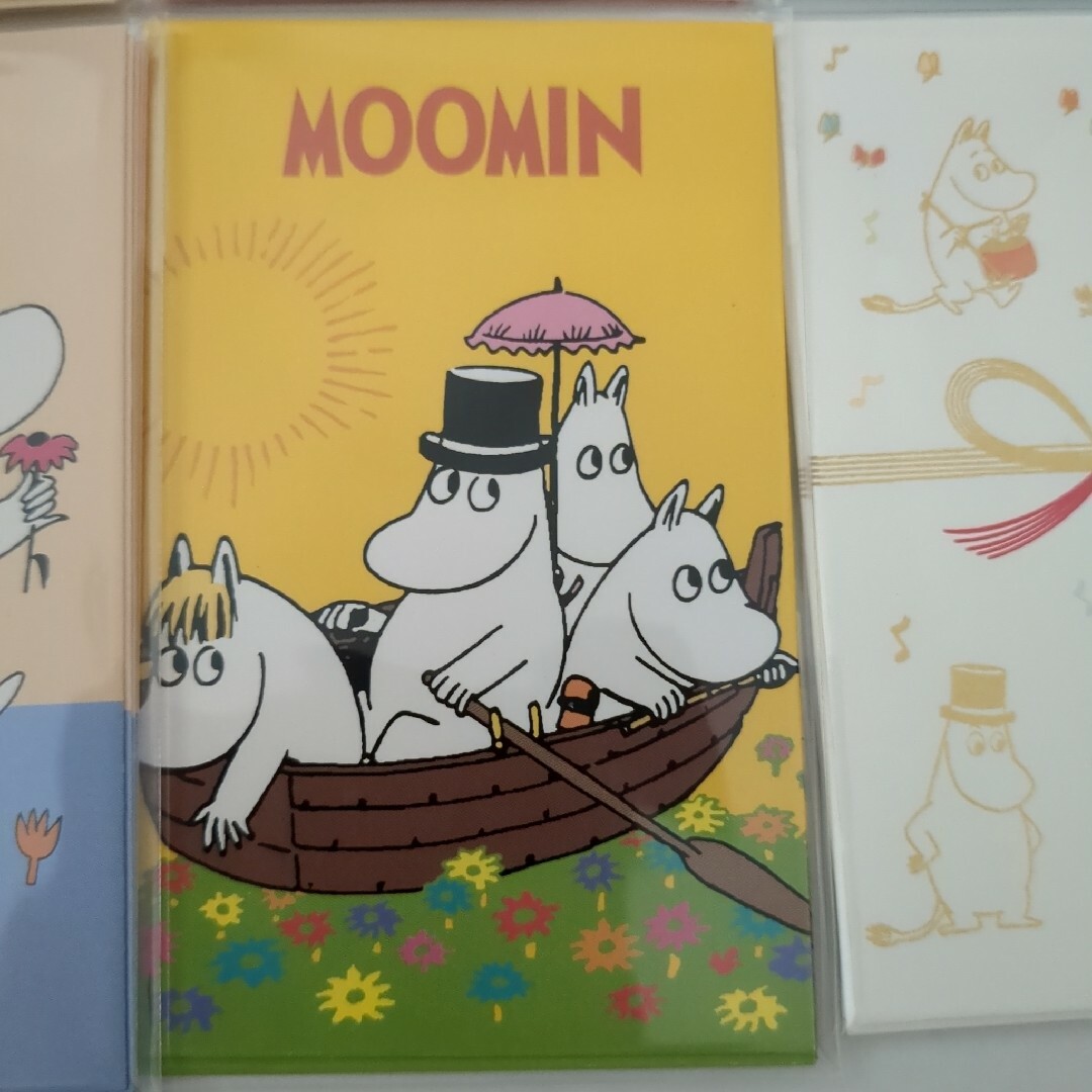 MOOMIN(ムーミン)の新品●定価1760円●ムーミンぽち袋6セット●ミー スナフキン箔押し インテリア/住まい/日用品の文房具(その他)の商品写真