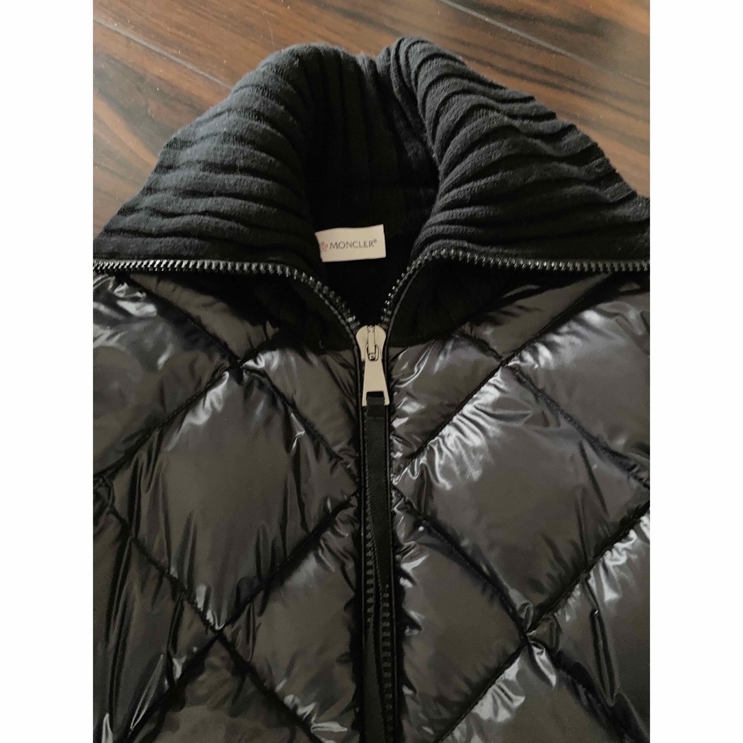 MONCLER(モンクレール)のモンクレールアウター ニット ダウンジャケット ナイロン ブラック レディースのジャケット/アウター(ダウンジャケット)の商品写真