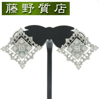 ミキモト(MIKIMOTO)の（美品）ミキモト MIKIMOTO コルテージュ シェル ダイヤ ピアス 白蝶貝 K18 WG ホワイトゴールド × ダイヤ × シェル GE340PU 8886(ピアス)