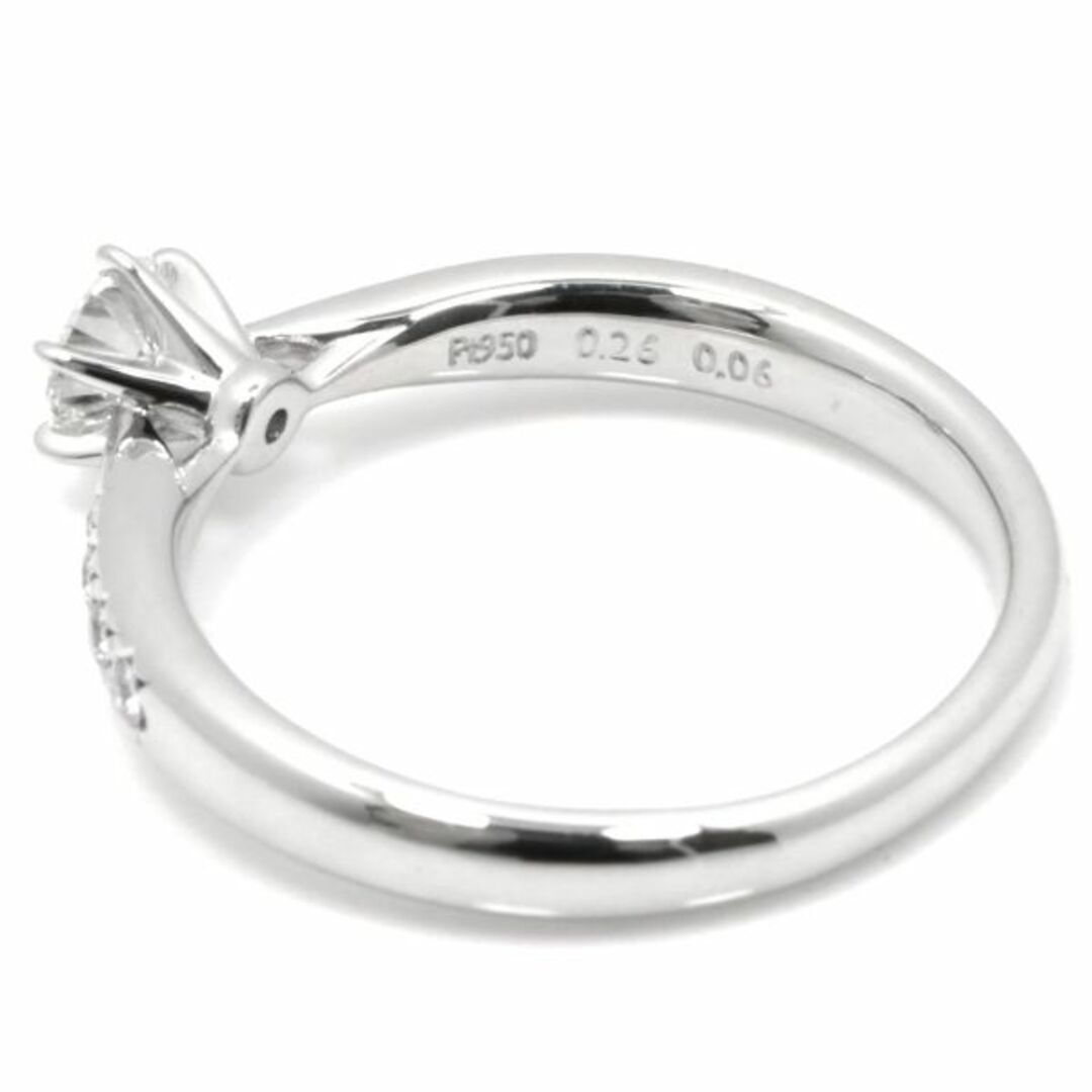 タサキ TASAKI ピアチェーレ ダイヤ 0.31ct/0.08ct E/VS2/3EX 9号 リング Pt 田崎真珠 指輪 【証明書・鑑定書付き】VLP 90198893