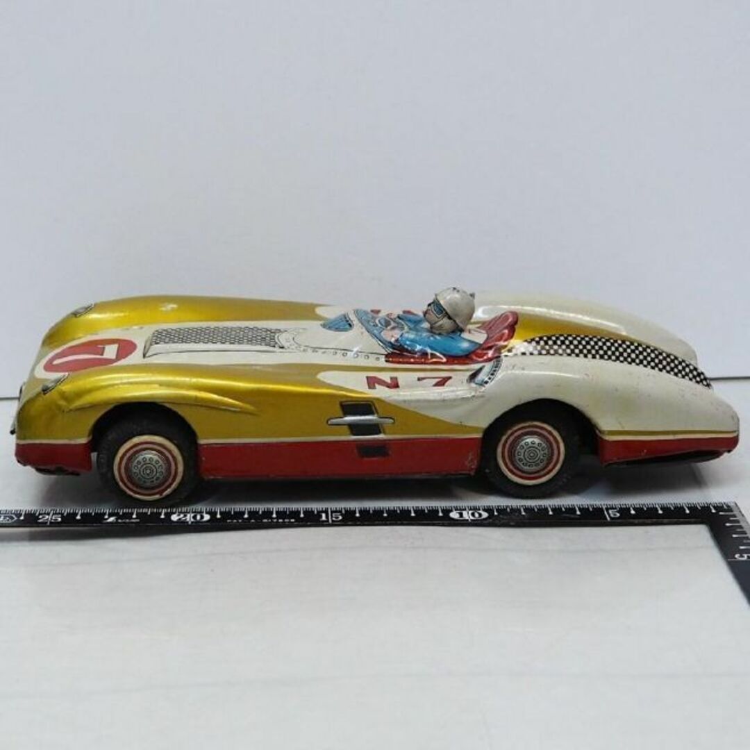 マルサン【メルセデス ベンツ300SLRレースカー】tinブリキtoy箱無car マルサン【メルセデス ベンツ300SLRレースカー】tinブリキtoy箱無car