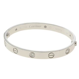 カルティエ ラブブレス ドライバー付き バングル 18金 K18 ホワイトゴールド ダイヤモンド レディース CARTIER  カルティエブレスレット ラブブレスカルティエ ダイヤ ブレスレット オシャレ ブランド 太め ブランド品 手首アクセサリー  ジュエリー 18Kバングル