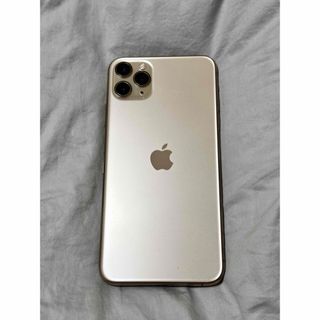 アイフォーン(iPhone)の【中古】美品 iPhone11ProMax512GBゴールド本体 送料無料(スマートフォン本体)