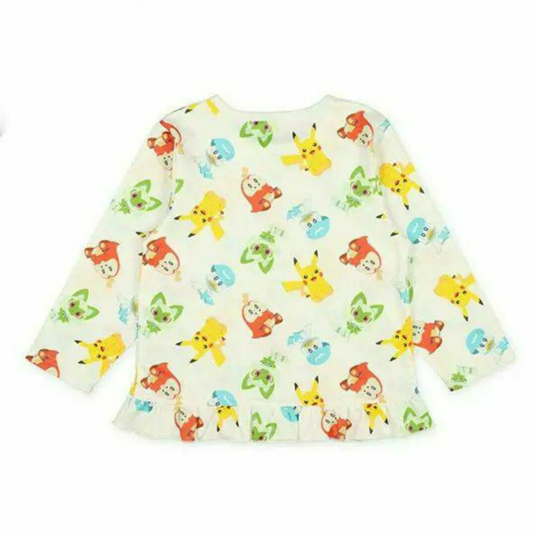 ポケモン(ポケモン)の110 ポケモン 女の子 年中素材パジャマ ニャオハ ピカチュウ クワッス 新品 キッズ/ベビー/マタニティのキッズ服女の子用(90cm~)(パジャマ)の商品写真