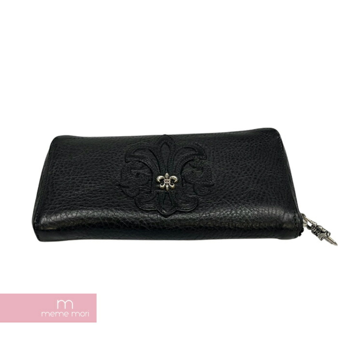 CHROME HEARTS REC F ZIP #2 WALLET BS FLUER クロムハーツ レック Fジップウォレット BSフレア キルティングパッチ レザーラウンドジップ 長財布 ブラック 【231114】【新古品】【me04】