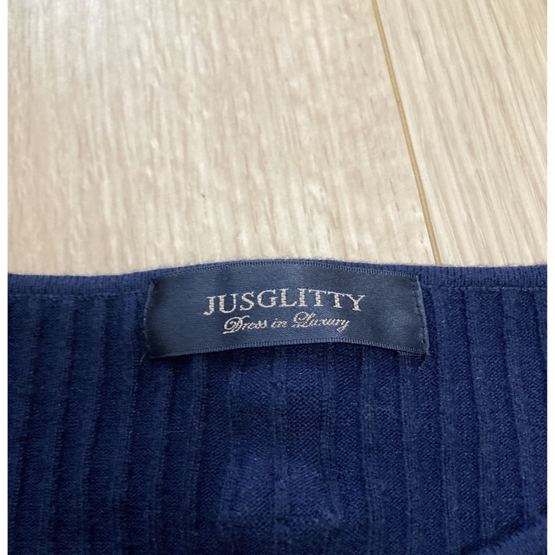 JUSGLITTY(ジャスグリッティー)の【JUSGLITTY】フレアスリーブカットソー レディースのトップス(ニット/セーター)の商品写真