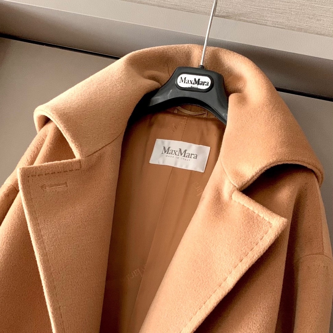 美品】白タグ MaxMara マックスマーラ カシミヤ ロング コート 美品】白タグ MaxMara マックスマーラ カシミヤ ロング コート