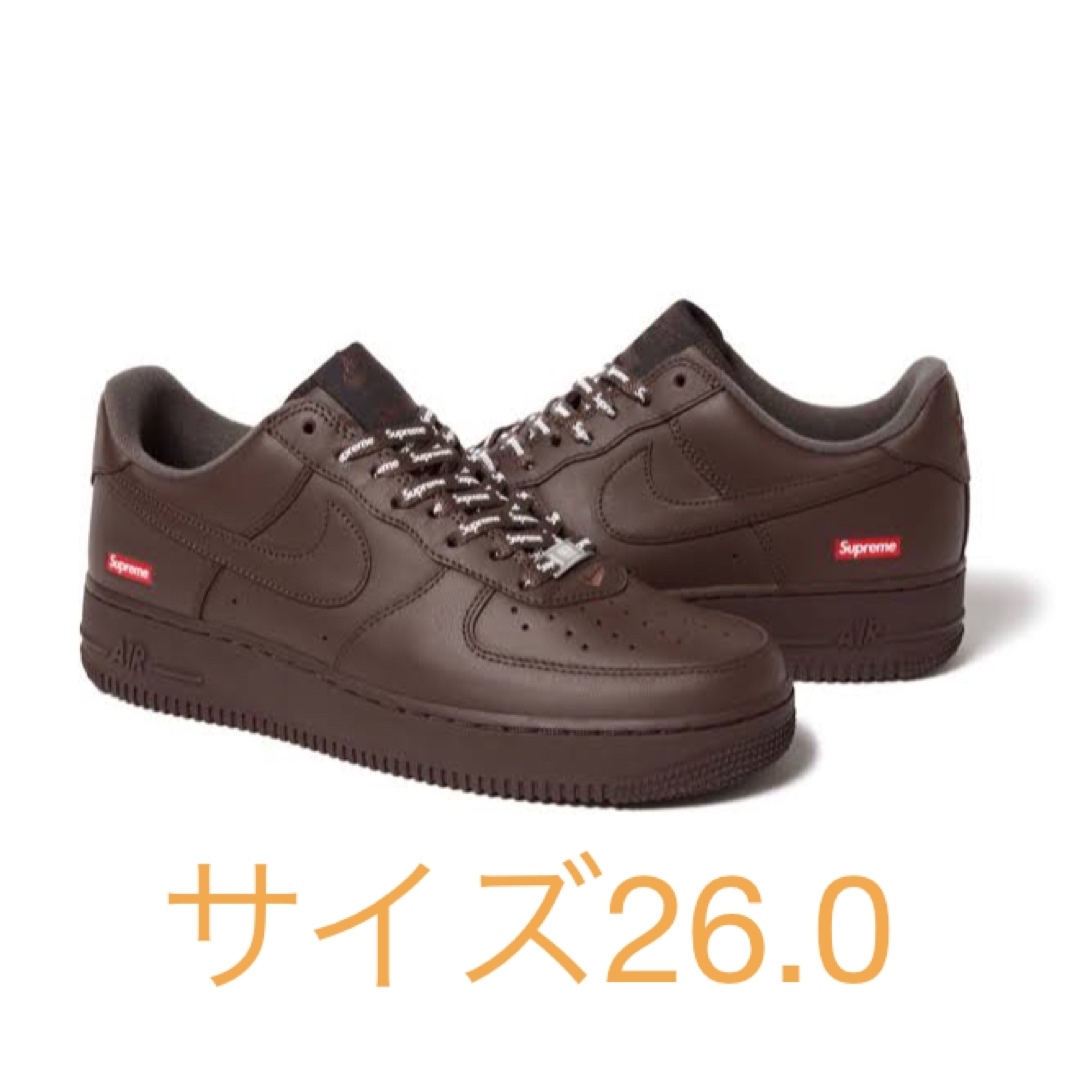 supreme nike air force 1 baroque brown