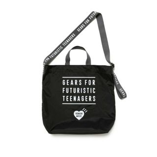 ヒューマンメイド(HUMAN MADE)のHUMAN MADE NYLON HEART 2-WAY TOTE BLACK(トートバッグ)