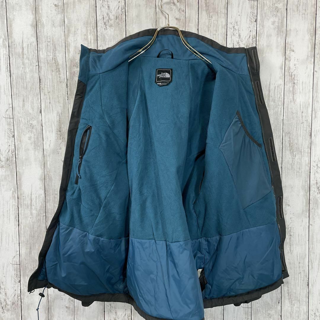 THE NORTH FACE(ザノースフェイス)のノースフェイス　ダウンジャケット　中綿入りブルゾン　サイズＭ　灰色　メンズ　古着 メンズのジャケット/アウター(ダウンジャケット)の商品写真