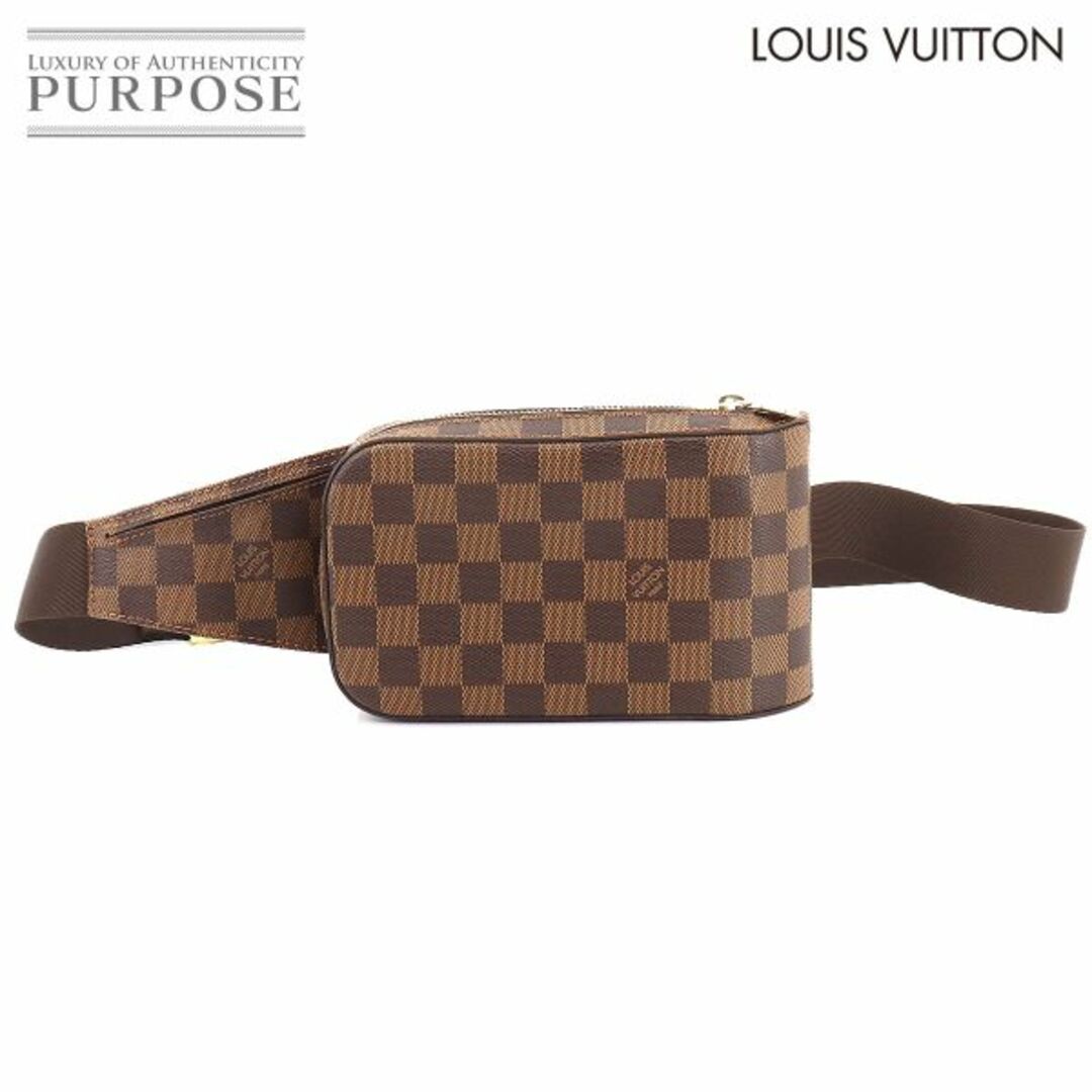 未使用 展示品 ルイ ヴィトン LOUIS VUITTON ダミエ ジェロニモス ボディ バッグ ウエスト ポーチ エベヌ ブラウン N51994 VLP 90210883