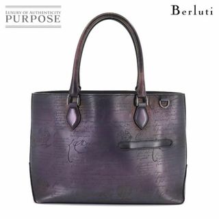 ベルルッティ(Berluti)のベルルッティ Berluti カリグラフィ トゥジュール トート バッグ ヴェネチアレザー パープル Calligraphy Toujours Bag VLP 90212271(トートバッグ)