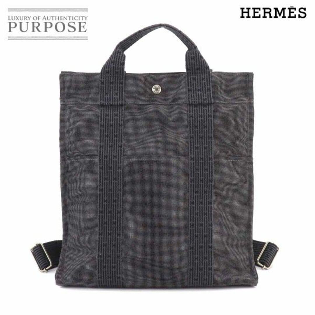 Hermes(エルメス)の未使用 展示品 エルメス HERMES エールライン サック アド MM リュックサック バックパック キャンバス グレー VLP 90212289 レディースのバッグ(リュック/バックパック)の商品写真