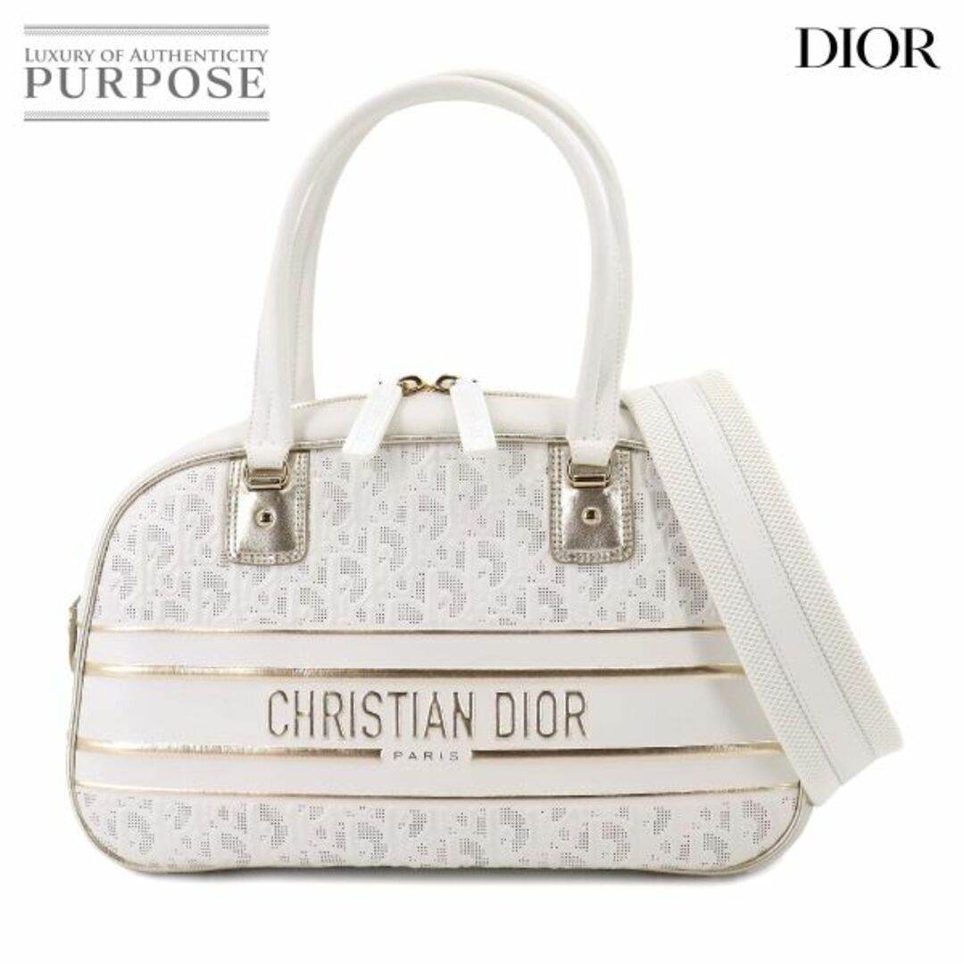 Christian Dior(クリスチャンディオール)の新品同様 クリスチャン ディオール Chiristian Dior DIOR VIBE ミディアム クラシック 2way ボウリング ショルダー バッグ レザー VLP 90213776 レディースのバッグ(ショルダーバッグ)の商品写真