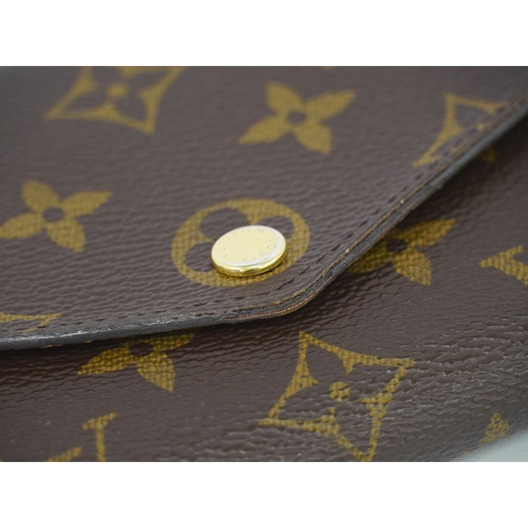 LOUIS VUITTON(ルイヴィトン)の本物 ルイヴィトン LOUIS VUITTON LV ポルトフォイユサラ モノグラム 長財布 ロングウォレット ブラウン M60531 Portefeuille Sarah ビトン 財布 ウォレット 中古 レディースのファッション小物(財布)の商品写真