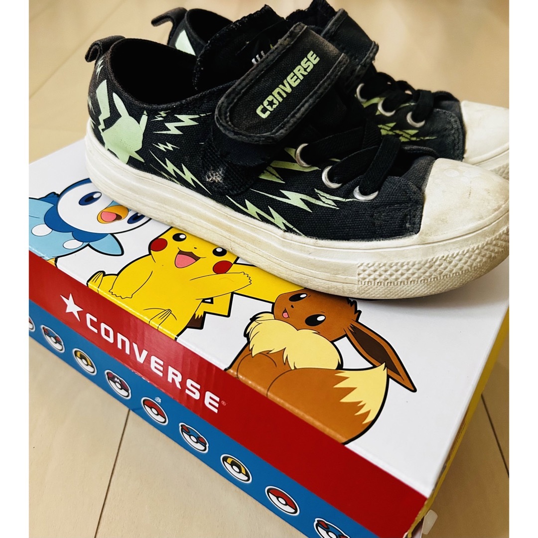 CONVERSE(コンバース)のコンバース　ピカチュウ　19センチ キッズ/ベビー/マタニティのキッズ靴/シューズ(15cm~)(スニーカー)の商品写真