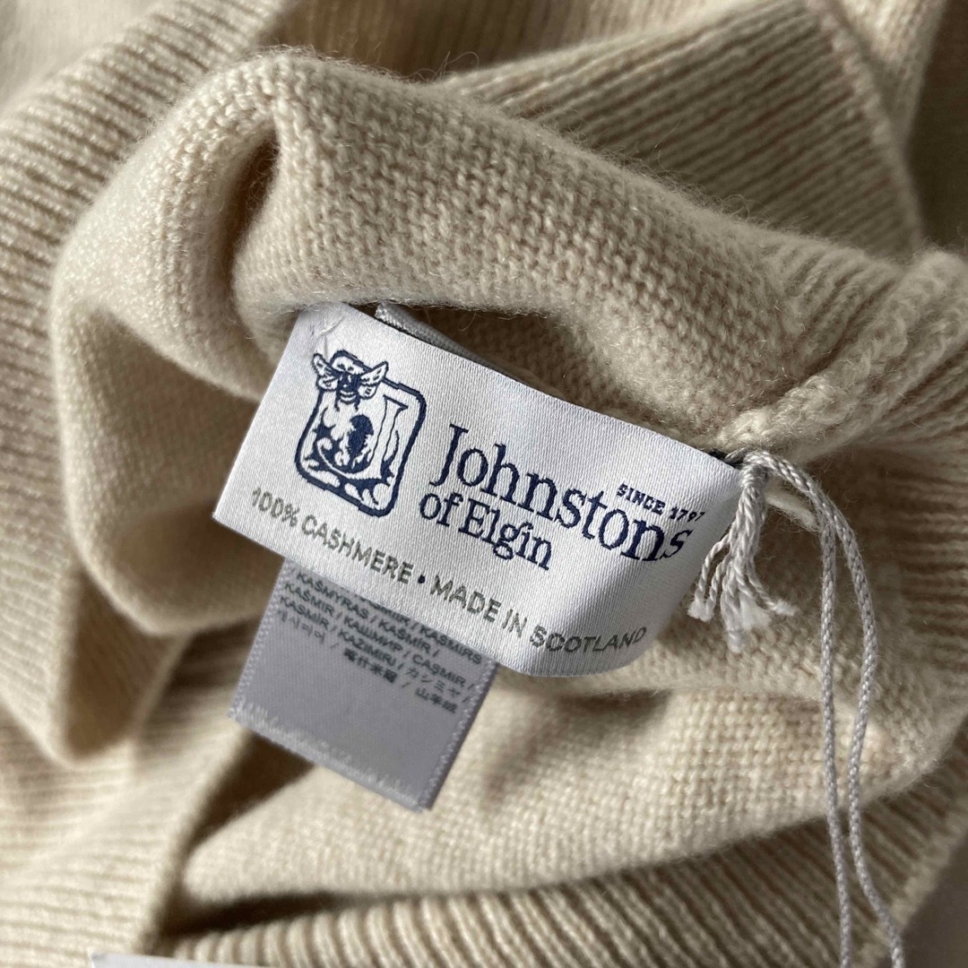 スコットランド製 ジョンストンズ カシミア タートルネック  ニット セーター