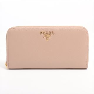 プラダ(PRADA)のプラダ  レザー  ベージュ レディース 長財布(財布)