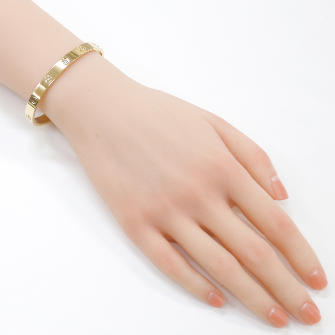 カルティエ CARTIER ラブ オープン バングル 18金 K18イエローゴールド ダイヤモンド レディース オシャレ カルティエブレスレット 太め 太い ジュエリー 腕輪 バングルレディース ブランド 一粒ダイヤ シンプル k18ブレスレット 品