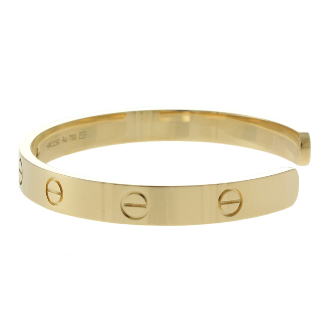 カルティエ CARTIER ラブ オープン バングル 18金 K18イエローゴールド ダイヤモンド レディース オシャレ カルティエブレスレット 太め 太い ジュエリー 腕輪 バングルレディース ブランド 一粒ダイヤ シンプル k18ブレスレット 品