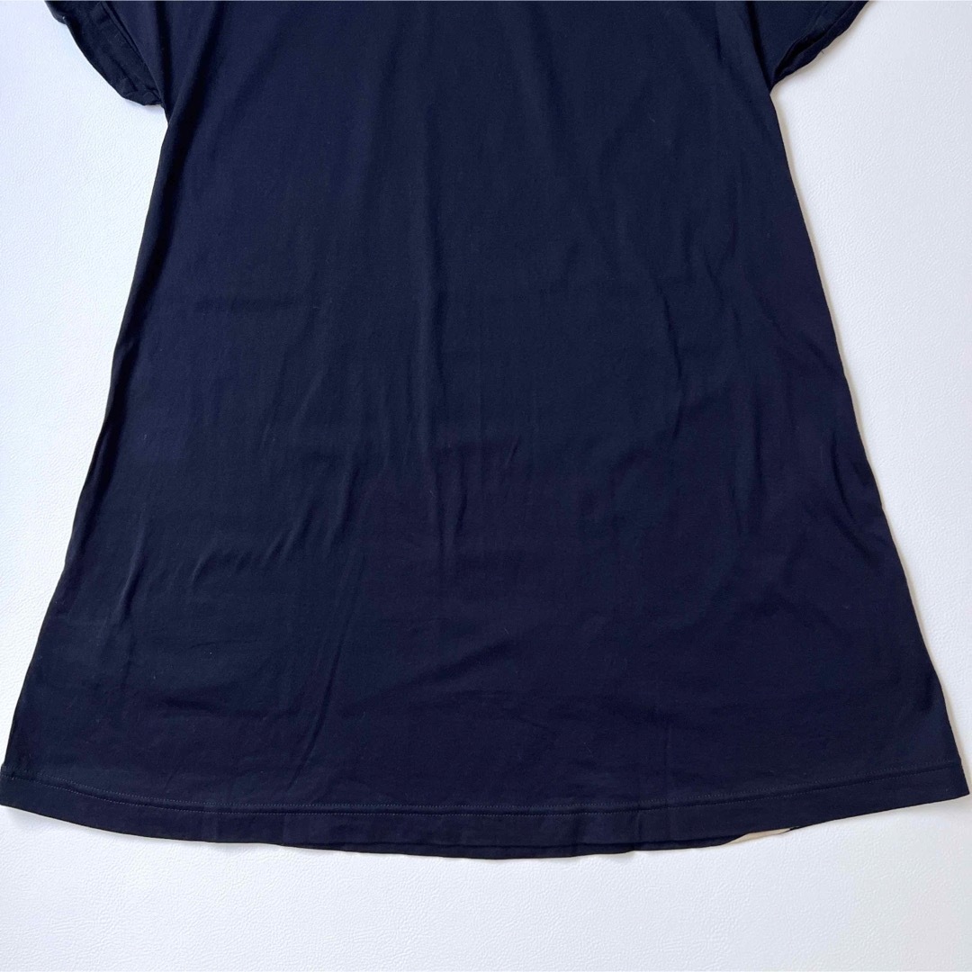 BURBERRY BLUE LABEL(バーバリーブルーレーベル)のBurberry バーバリー　Tシャツ　チュニック　ボーダー　ネイビー レディースのトップス(チュニック)の商品写真