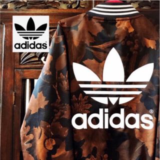 アディダス(adidas)のアディダス オリジナルス セピアカラー ブルゾン パーカー ジャージ 葉っぱ(ブルゾン)