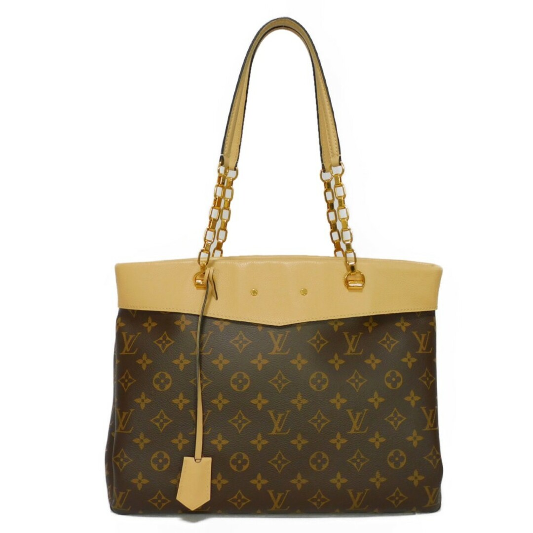 LOUIS VUITTON ルイ・ヴィトン パラス ショッパー LVロゴ フラワー ベージュ モノグラム デュンヌ ショルダーバッグ M41580