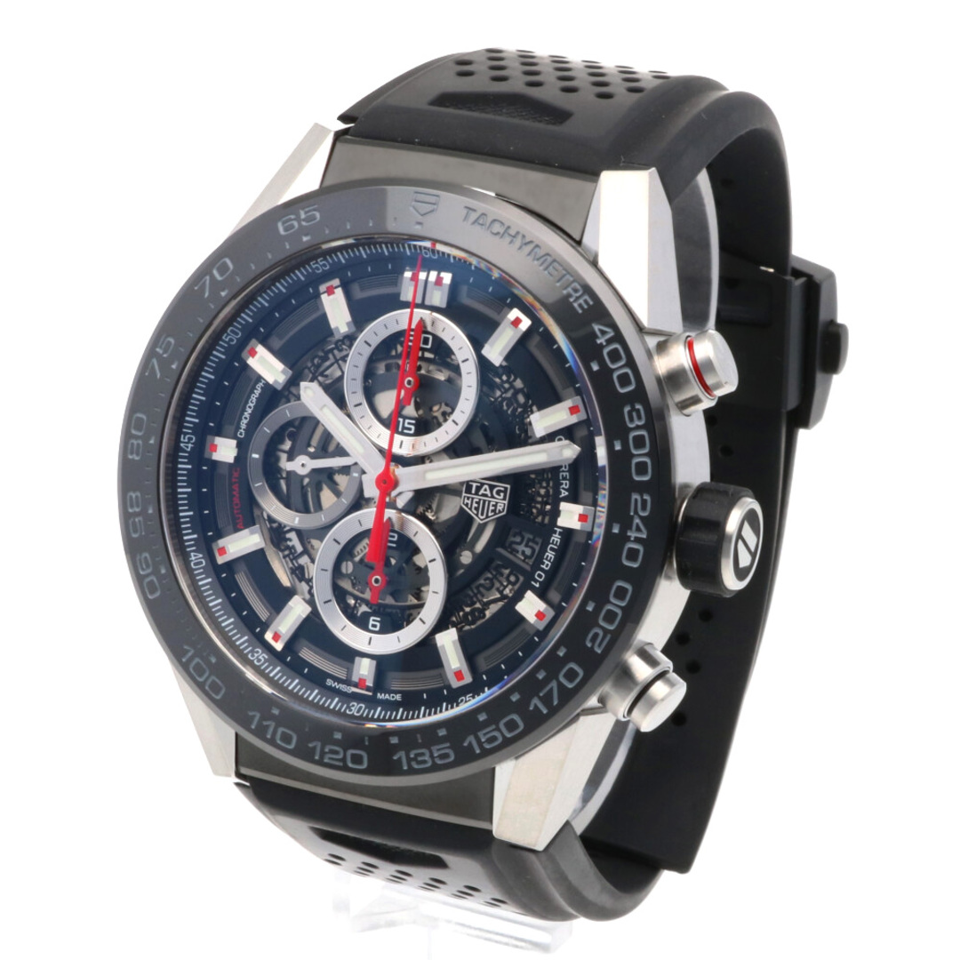 タグホイヤー カレラ クロノグラフ スケルトン 腕時計 時計 ステンレススチール CAR2A1W 自動巻き メンズ 1年保証 TAG HEUER
