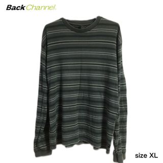 バックチャンネル(Back Channel)のBack Channel  バックチャンネル ボーダー ロンＴ　size XL(Tシャツ/カットソー(七分/長袖))