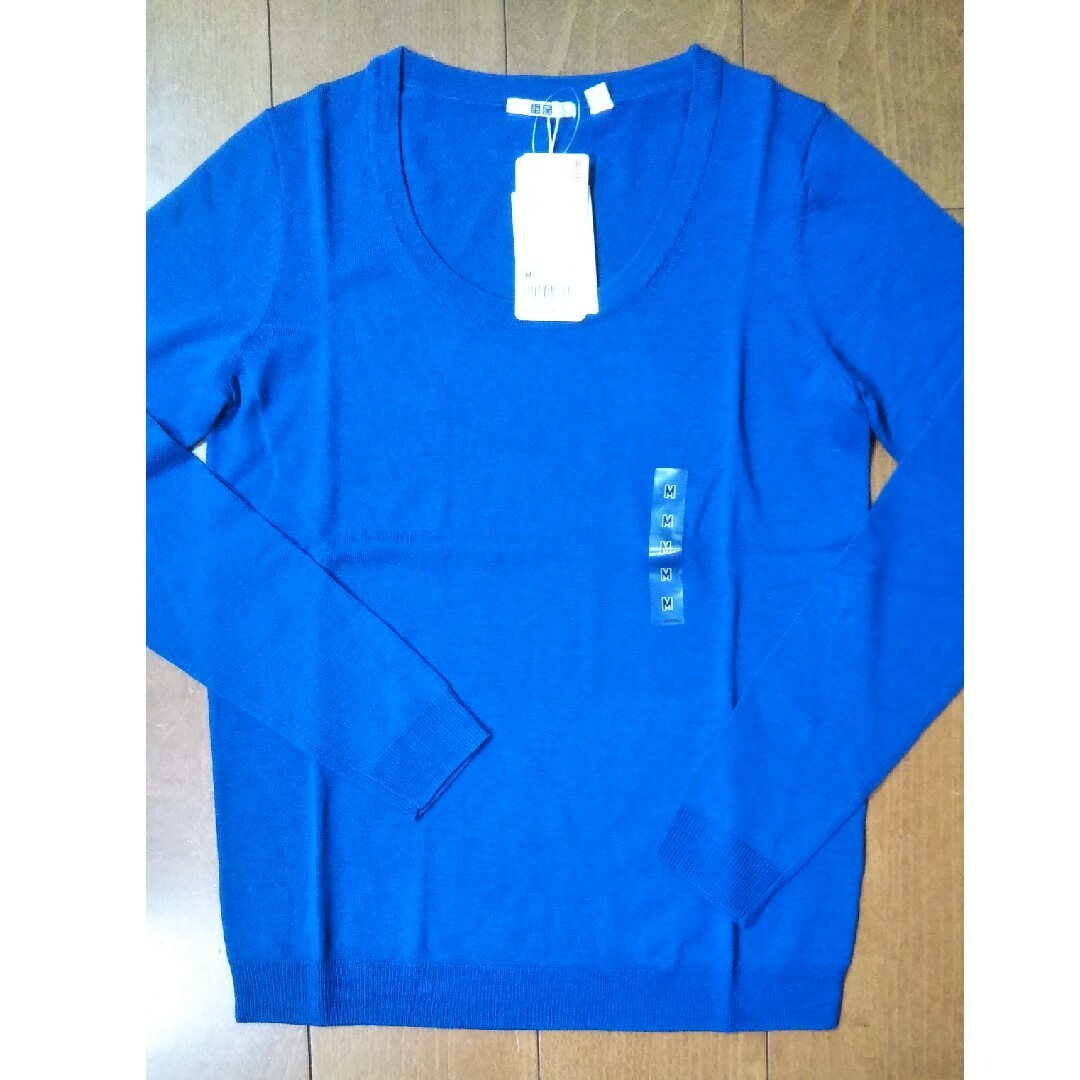 UNIQLO(ユニクロ)の未使用　エクストラファインメリノクルーネックセーター　Ｍ レディースのトップス(ニット/セーター)の商品写真