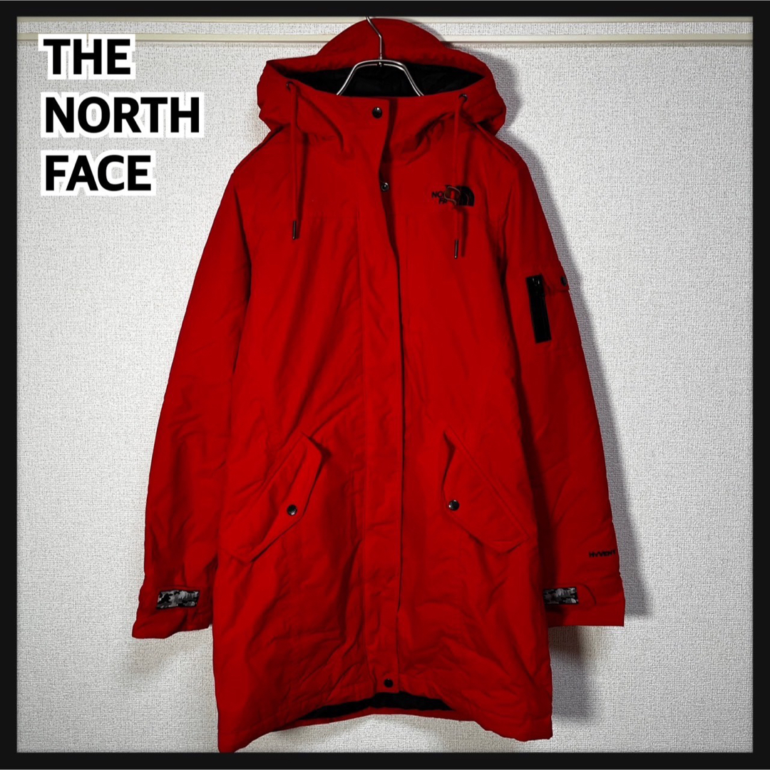 THE NORTH FACE(ザノースフェイス)のノースフェイス】フーデッドコートジャケット　ハイベント　中綿ロングコート迷彩KF レディースのジャケット/アウター(ロングコート)の商品写真