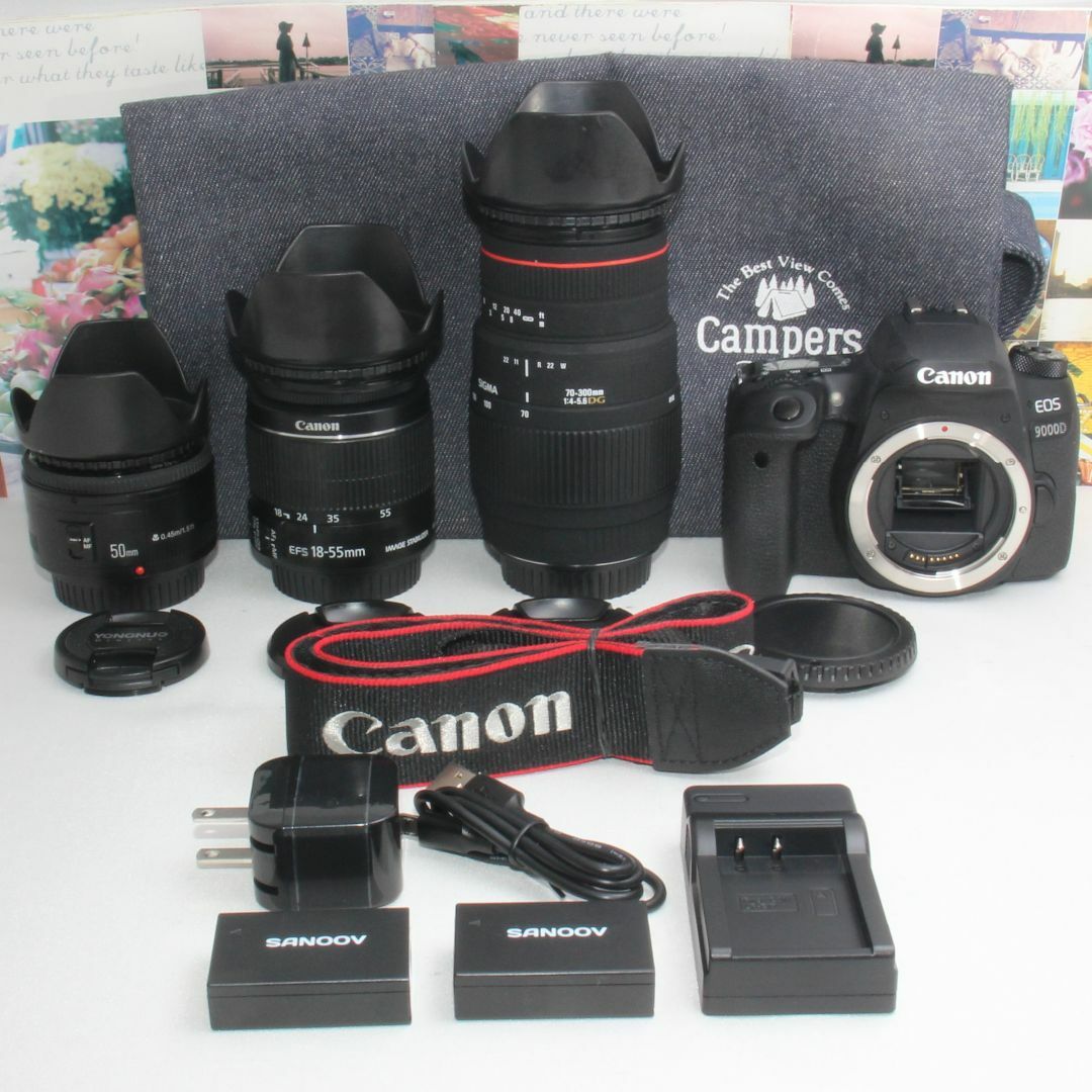 ❤️予備バッテリー付き❤️Canon EOS 9000D ダブルレンズセット❤️