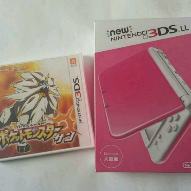 NEWニンテンドー 3DS LL  ピンク  ポケットモンスターサン付
