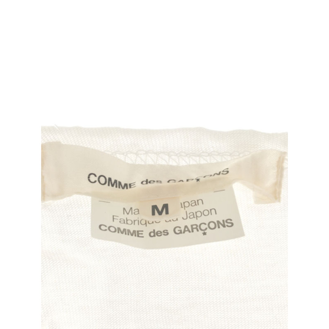 COMME des GARCONS(コムデギャルソン)のCOMME des GARCONS コムデギャルソン 13SS コーティングアシンメトリーサークルTシャツ ホワイト M レディースのトップス(カットソー(半袖/袖なし))の商品写真