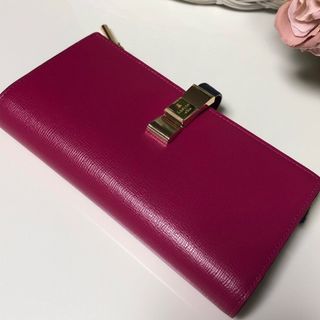 ランバンオンブルー(LANVIN en Bleu)の【美品】ランバンオンブルー　バイカラー　長財布(財布)