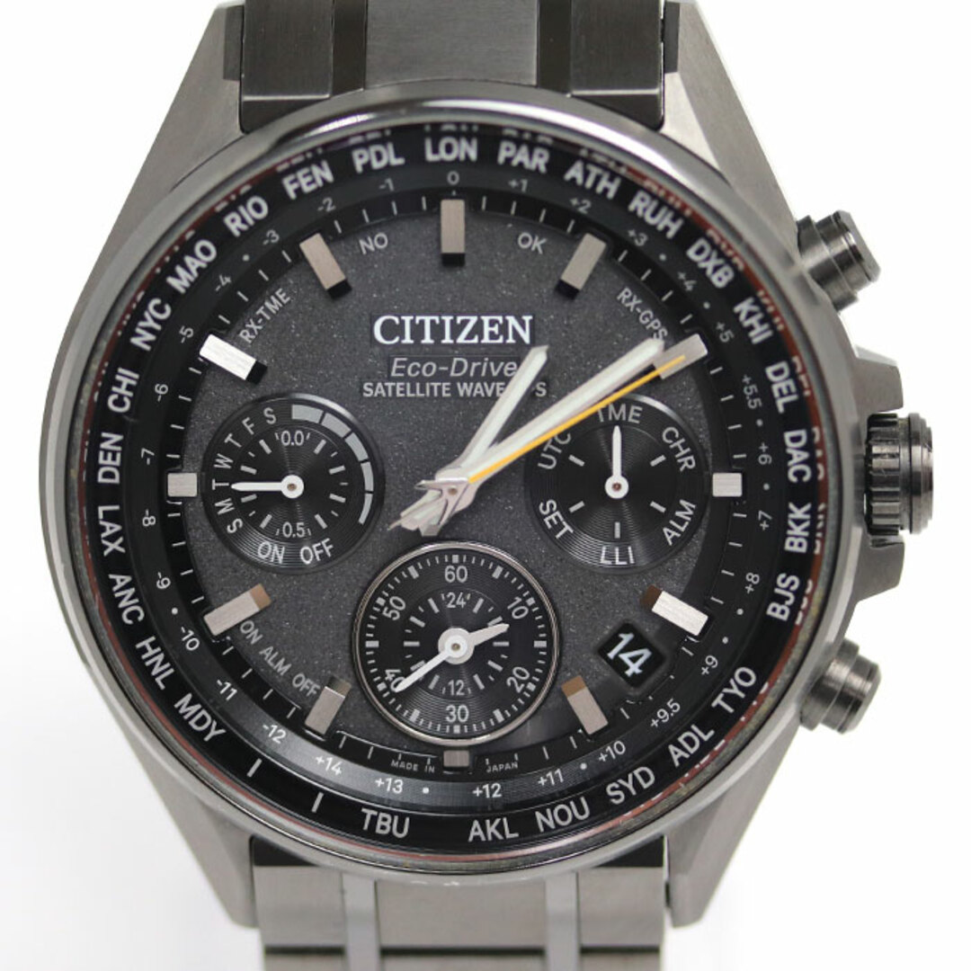 CITIZEN アテッサ ブラックチタンCC4004-58E GPS衛星電波時計