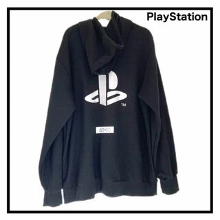 プレイステーション(PlayStation)のプレイステーション　企業パーカー　フーディー　バッグプリント　デカロゴ　LL(パーカー)