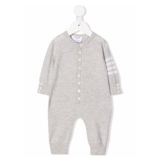 トムブラウン(THOM BROWNE)のThom Browne kids ストライプロンパース(ロンパース)