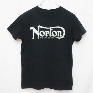 ノートン(Norton)のNorton ノートン Tシャツ フロッキープリント スカル 地図 ドクロ 髑髏(Tシャツ/カットソー(半袖/袖なし))