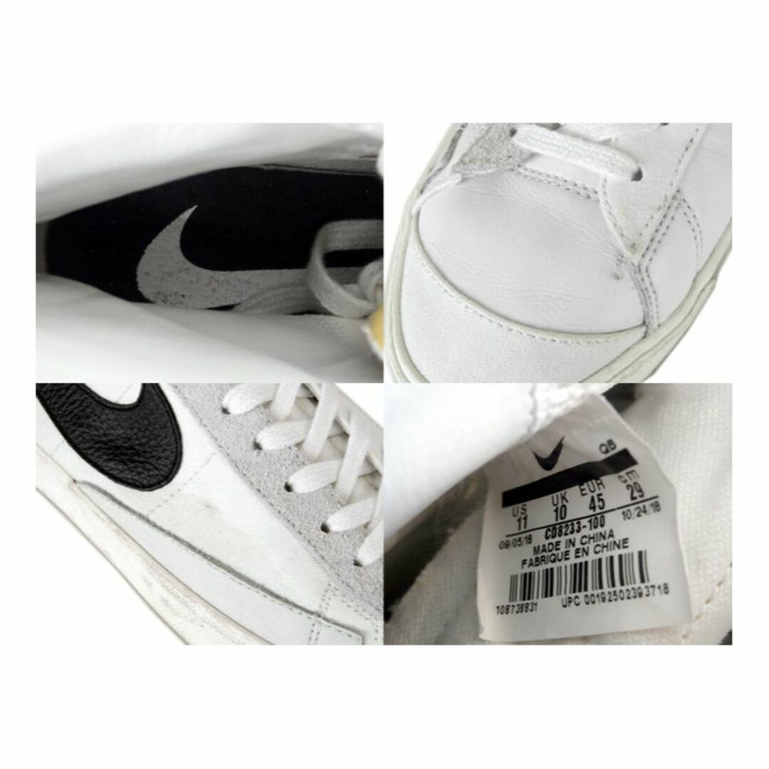 ナイキ NIKE × スラムジャム SLAMJAM ■ 【 BLAZER MID 77 VNTG CD8233 100 】 ブレーザー ミッド ヴィンテージ 逆スウッシュ スニーカー　30082