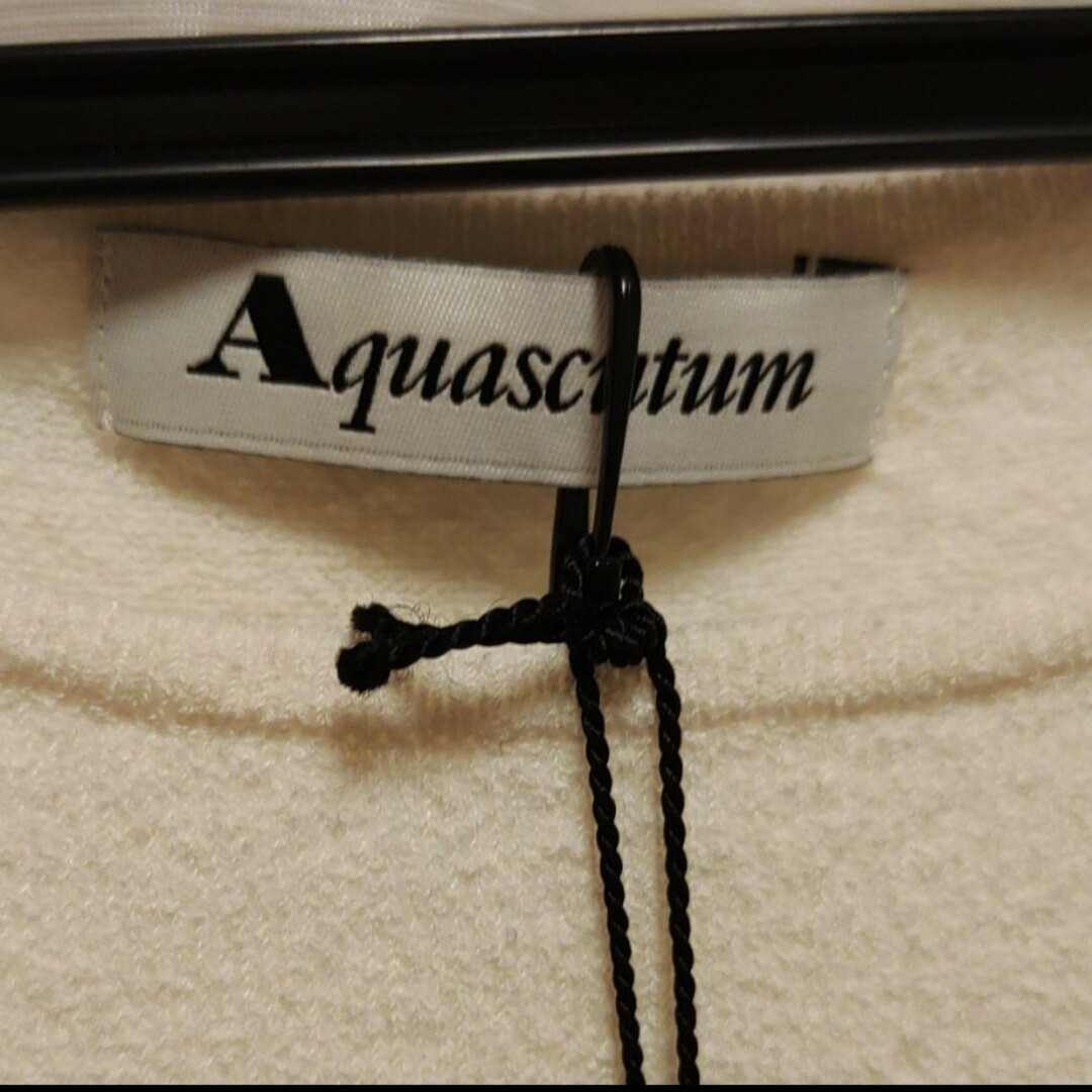 AQUA SCUTUM(アクアスキュータム)のアクアスキュータム　白サマーニット レディースのトップス(カットソー(半袖/袖なし))の商品写真